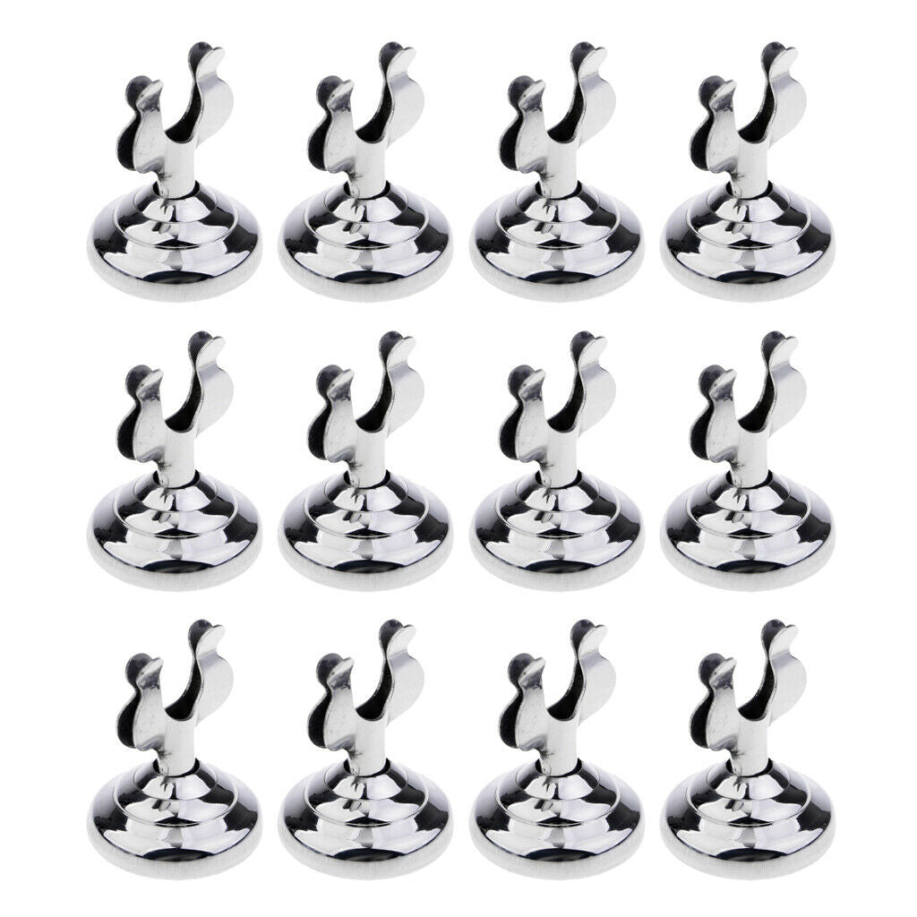 12pcs U Shaped Desk Table Card Holder Modern Stylish Number Stand Holder