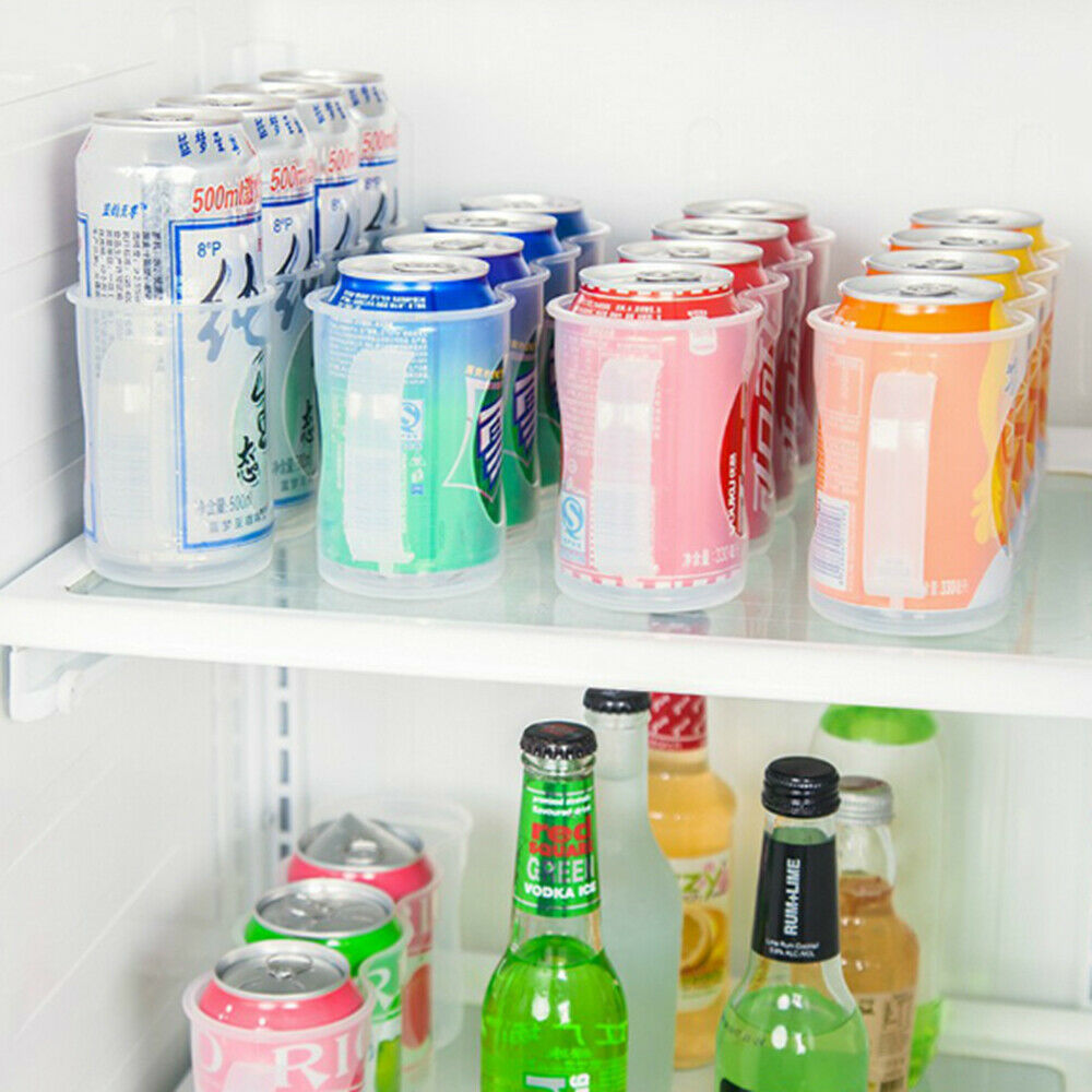 Fridge Canned Drink Storage Box Creative Cola Drink Can Organizer Storage Rack