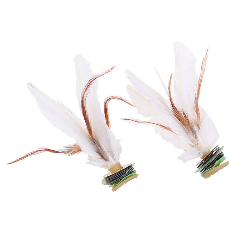 2pc China Jianzi Feather Shuttlecock For Fitness Entertainment Physical E.l8