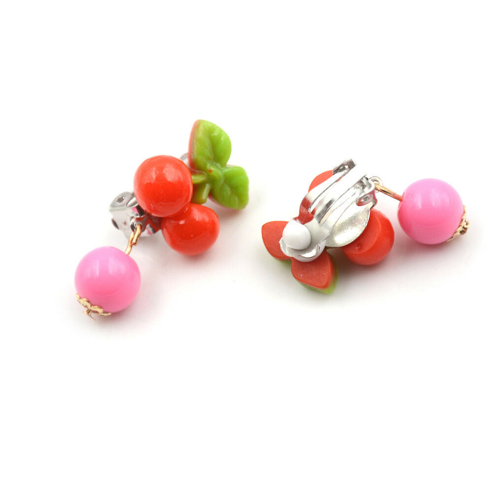 7Pairs Lovely Panada Flower Earrings Clip-On No Pierced Design For Kids Gi.l8