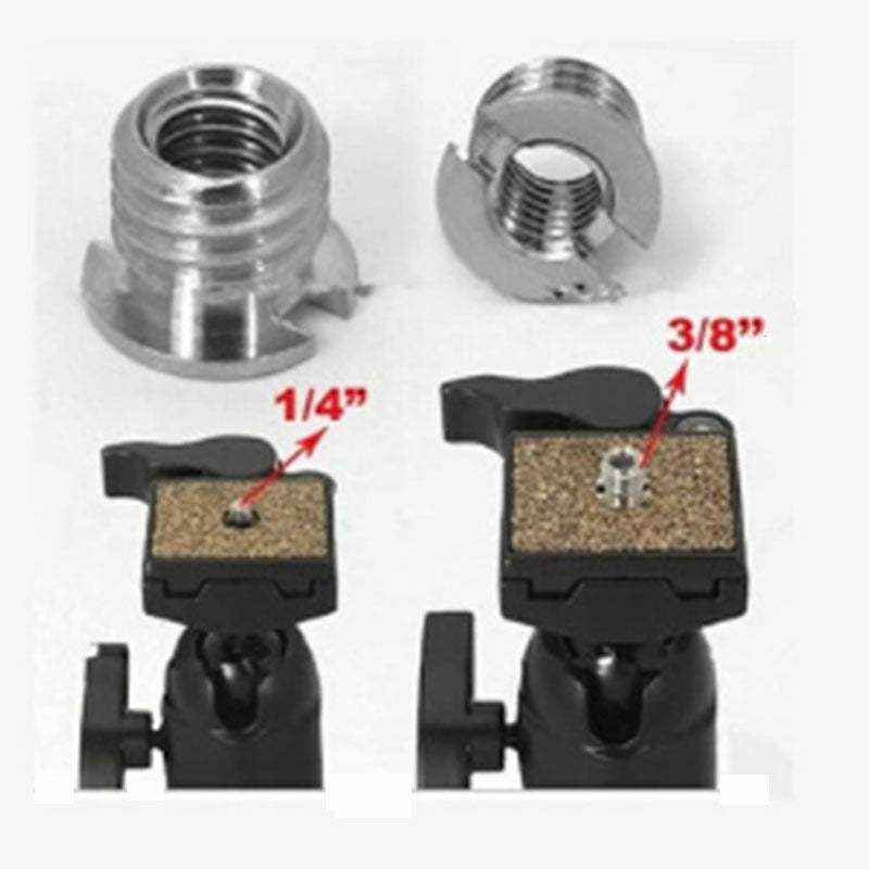10x 1/4" to 3/8" Thread Convert Screw Adapter for Tripod Monopod Ballhea.l8