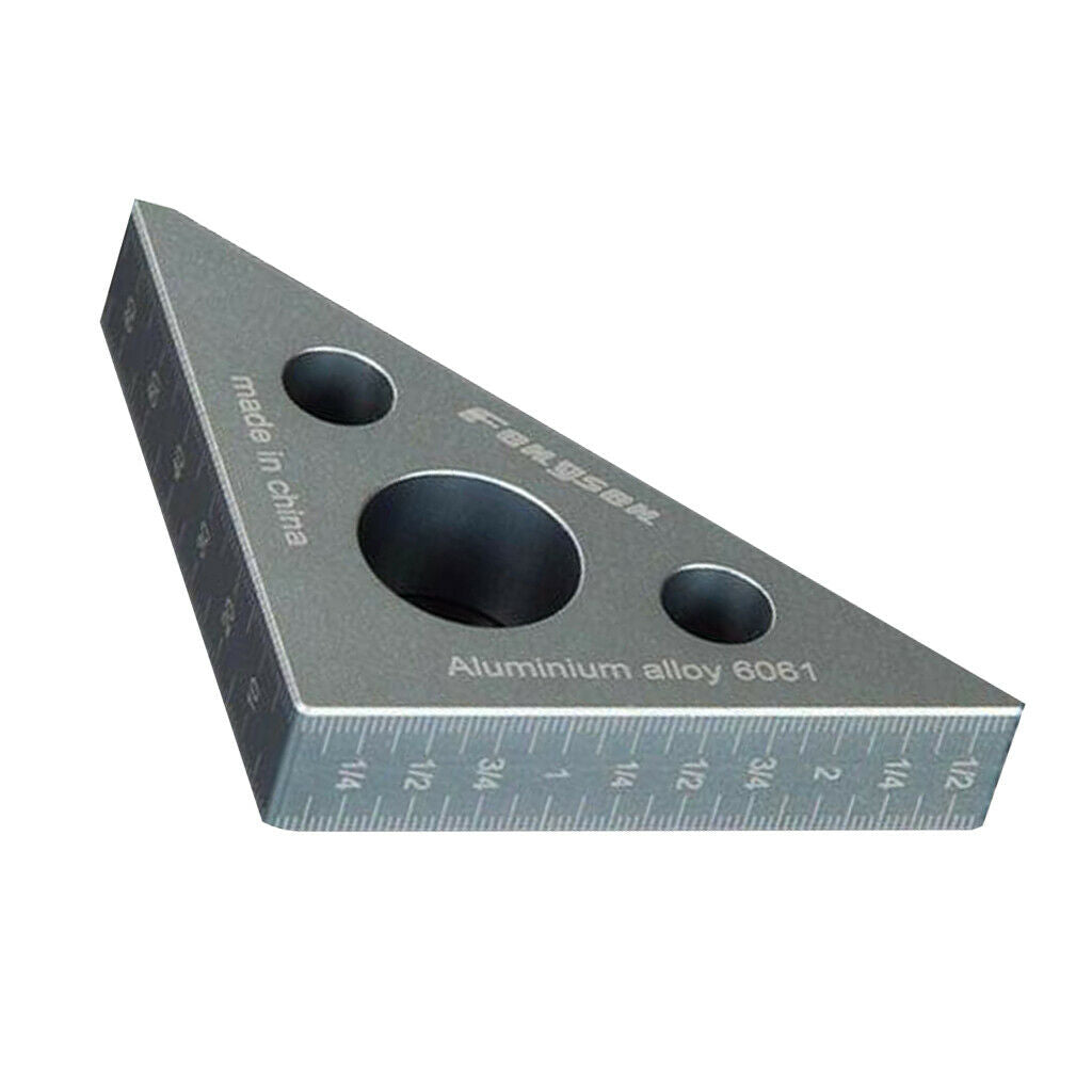 Aluminium Triangle Ruler Woodworking Height Measuring Tool Metric and inch