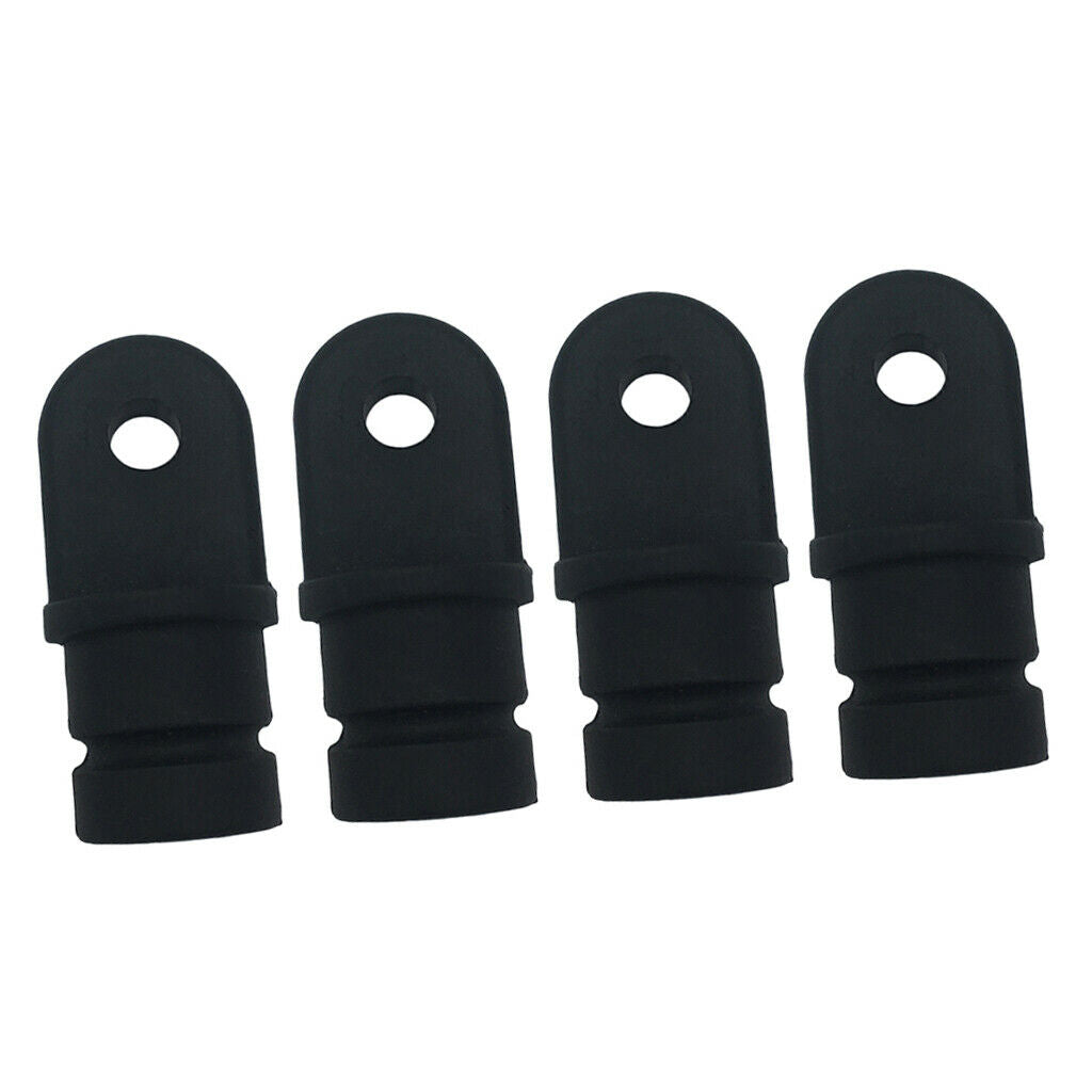 4Pcs New 3/4" Internal Eye End Tubes Boat Bimini Top Hardware Kit Black