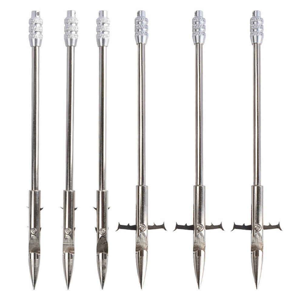 6X Bowfishing Darts Slingshot Arrowheads Fishing Tips Broadhead Catapult Hunting
