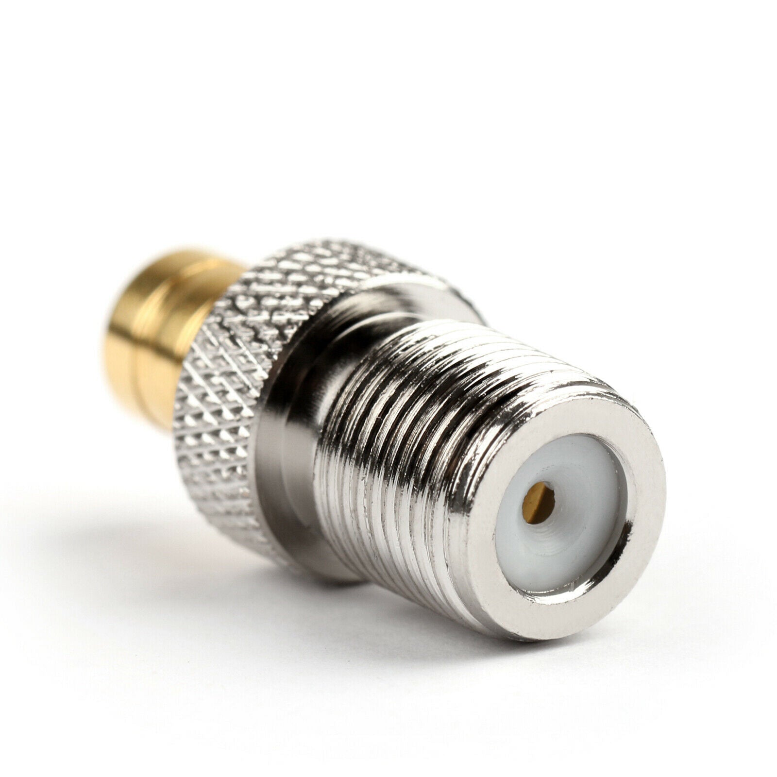 10Pcs SMB Jack Female to F Jack Female Straight Coaxial Adapter Connector CA