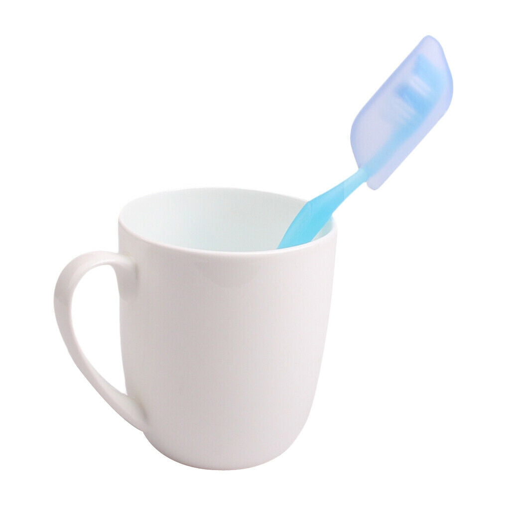 3PCS Silicone Toothbrush Head  Brush Cover for Travel Home Office Hotel