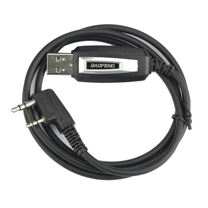 USB 2 Pins Programing Cable Program Software CD for Baofeng UV-5R BF-888SRadioDD