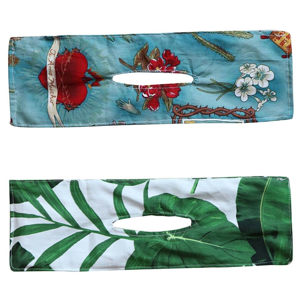2Pcs Summer Knotted Deft Bun Fashion Print Hair Bands Wire Headband DIY