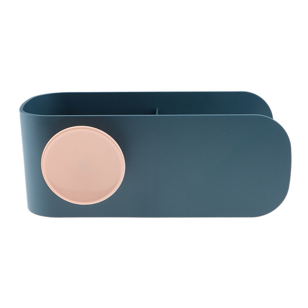 Wall Mounted Hair Dryer Rack Holder Bathroom Accessories Organizer Dark Blue
