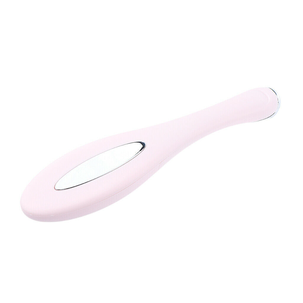 Heating Vibration Face Eye Massager Wand Relieve Dark Circle Puffiness  Pink