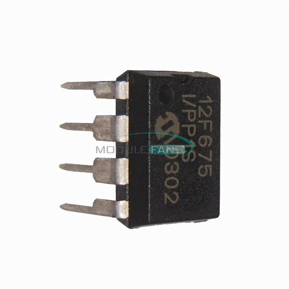 5PCS PIC12F675 12F675 PIC12F675-I/P DIP-8 Microcontroller CHIP IC