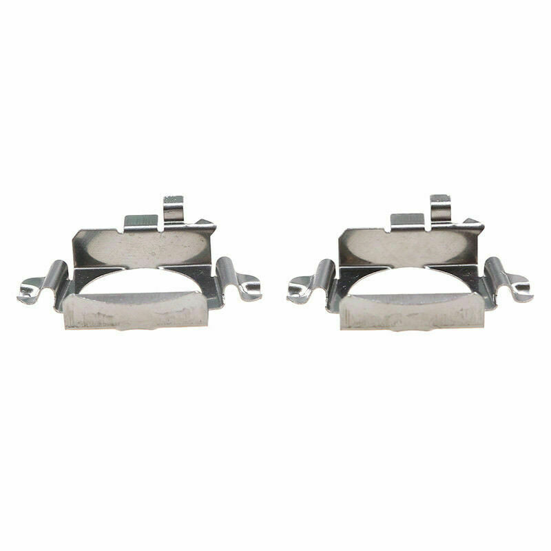 2Pcs H7 LED Headlight Bulb Holder Adapter Retainers Metal Part For Mercedes Benz