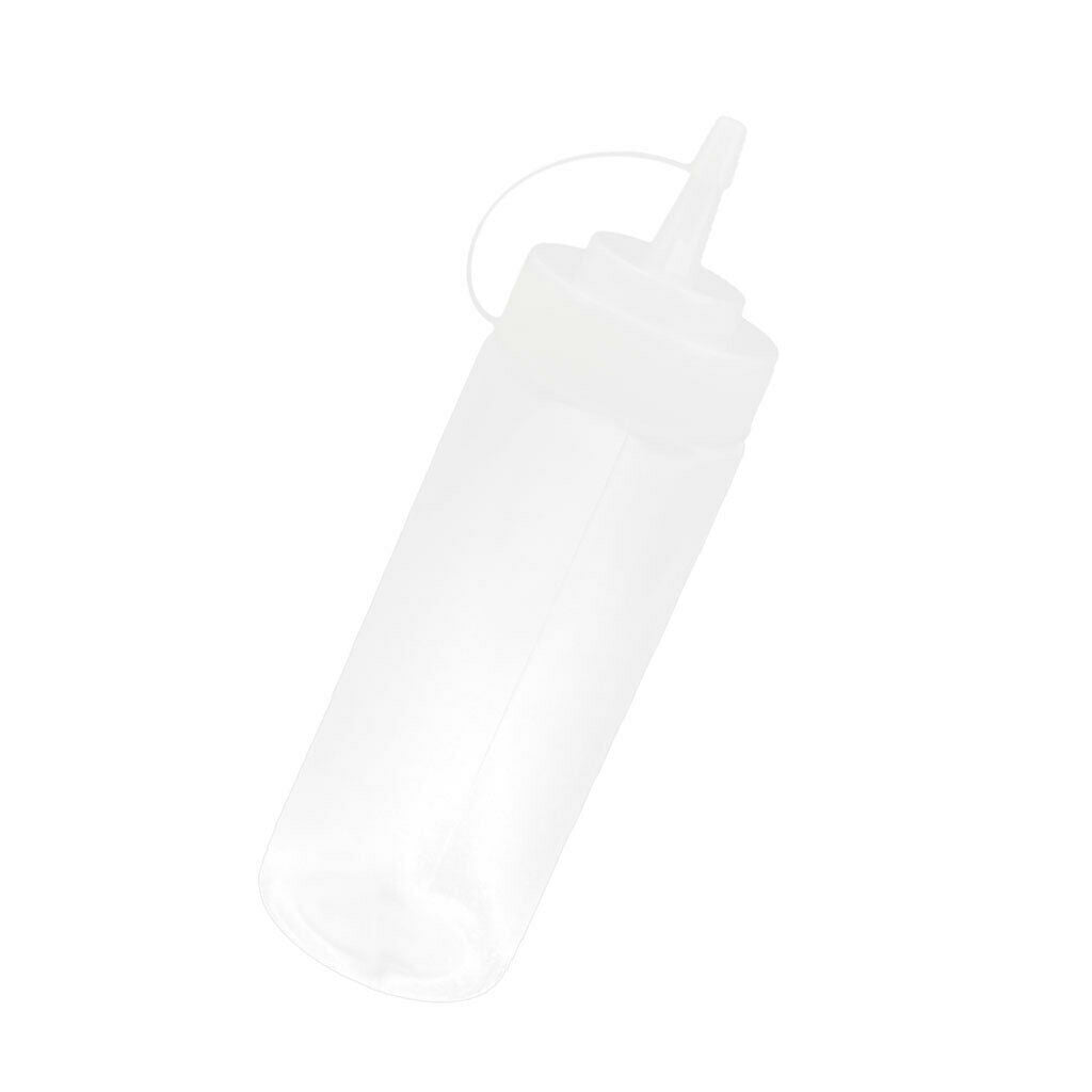 2 Pcs Plastic Squeeze Squirt Condiment Bottles, Top Dispensers for Ketchup