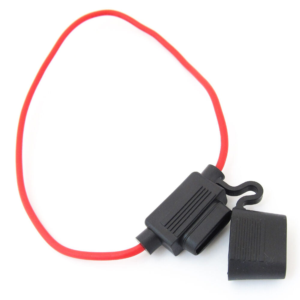 1set 16AWG Waterproof Blade Fuse Holder for Car/Boat/Truck Black Medium In Line
