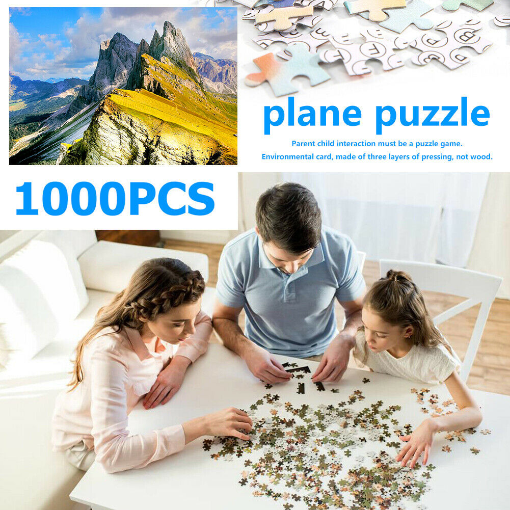 1000pcs/set Paper Puzzle Toys Enlightenment Jigsaw Picture for Kids Leisure @