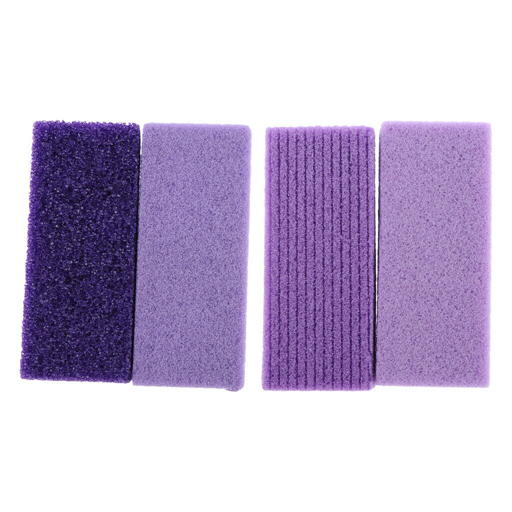 Pack 4 Natural Pumice Stones Hard Skin Remover Files Scrubber for Men Women