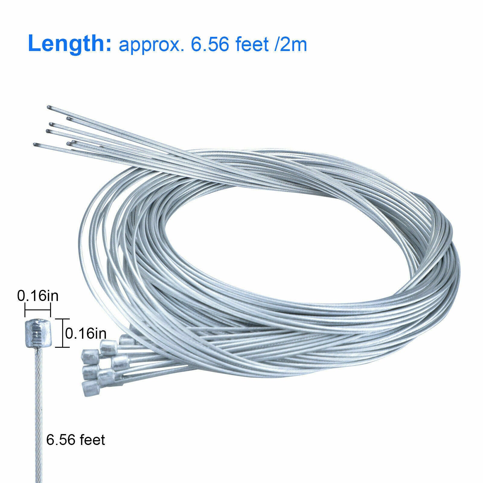 10x Bike Road Bicycles Shift Shifter Derailleur Gear Rear Inner Cable Wire 6.6ft