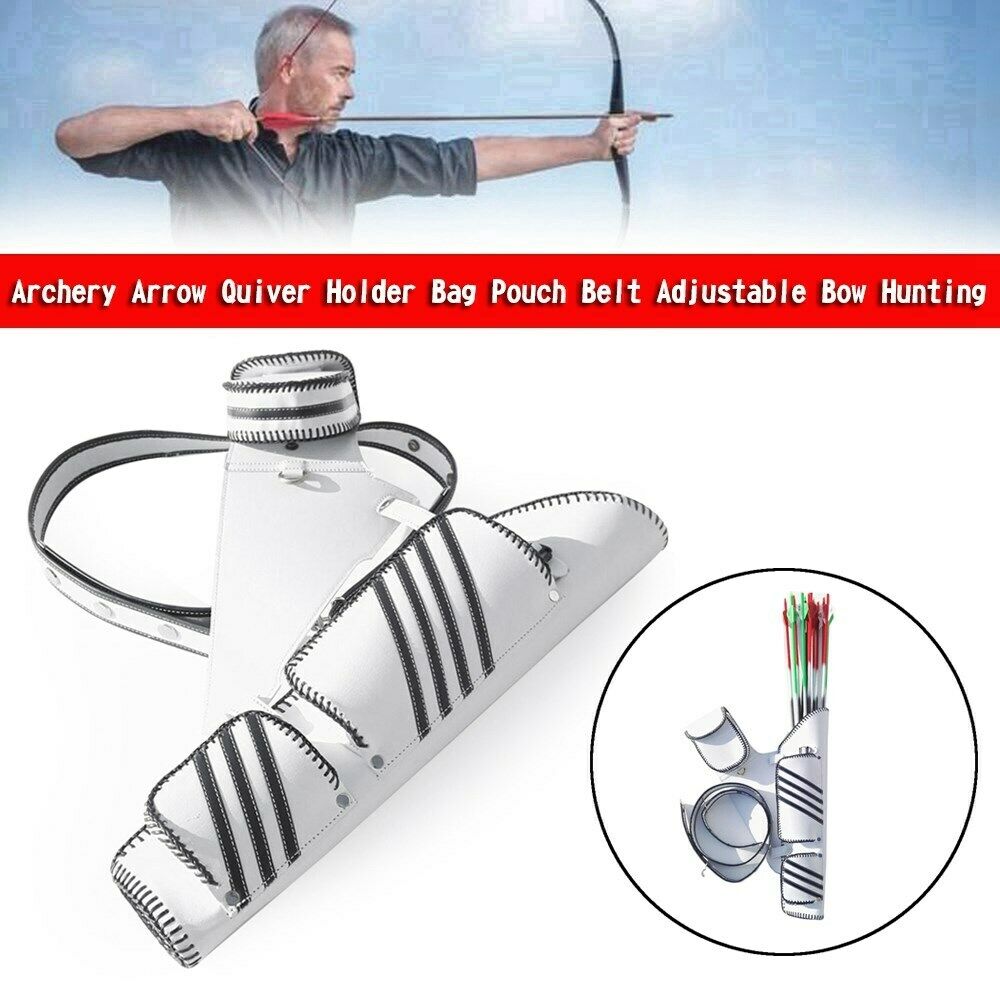 Archery Arrow Quiver Holder Bag Pouch Belt Adjustable Bow Hunting CA