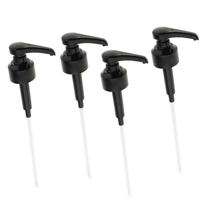 4 Pcs Dispenser Syrup Pump Black Liquid Dispenser for Monin Syrup Pump