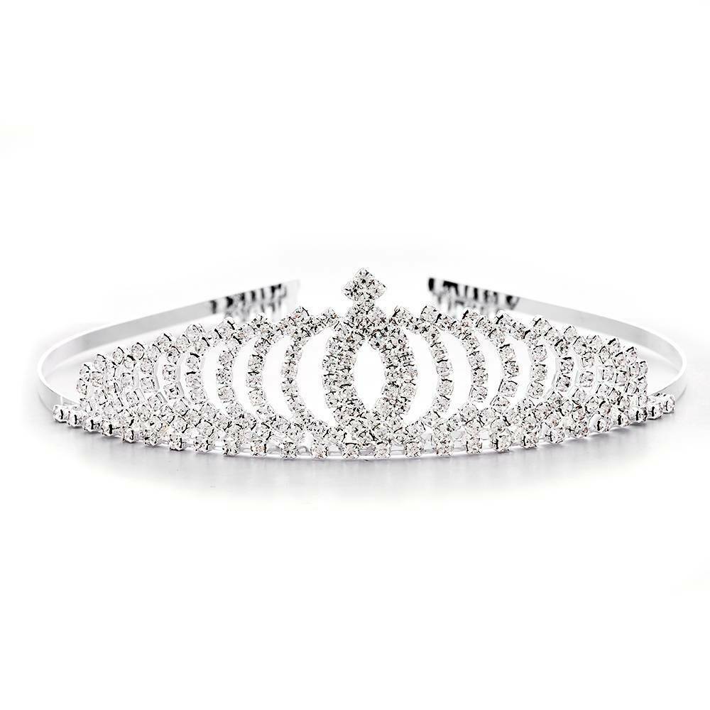Wedding Bridal Princess Full Crystal Rhinestone Hair Accessory Tiara Crown HOT~
