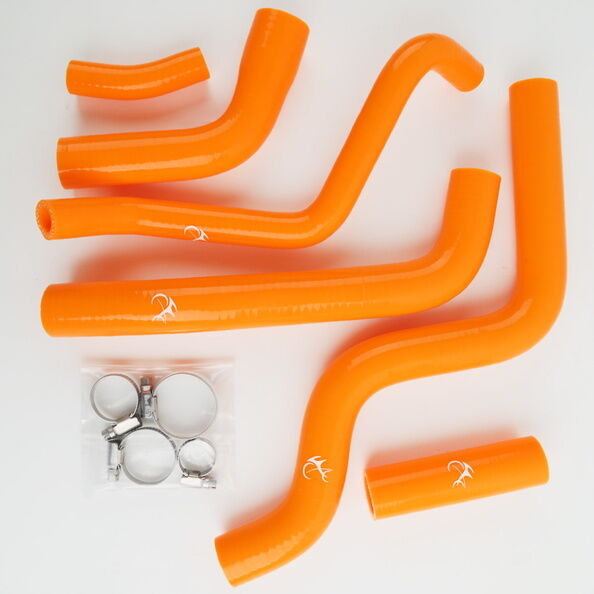 Orange Silicone Radiator Hose For YAMAHA FZ6 FZ6S 2003-2011 04 05 06 07 08 09 10