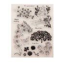 Flower Transparent Clear Silicone Stamp For DIY Scrapbooking Photo Album Decor