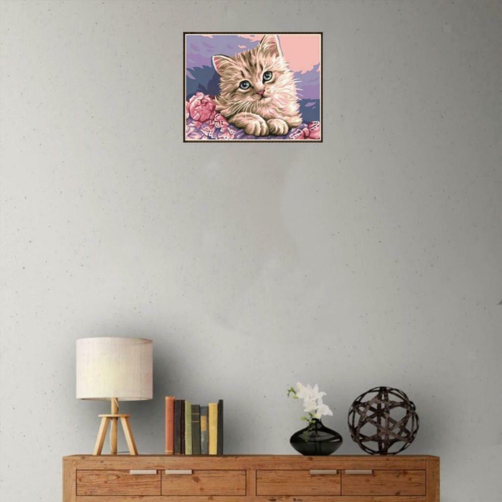 5D DIY Diamonds Embroidery Fantastic Pictures for Home Wall Decor Cat