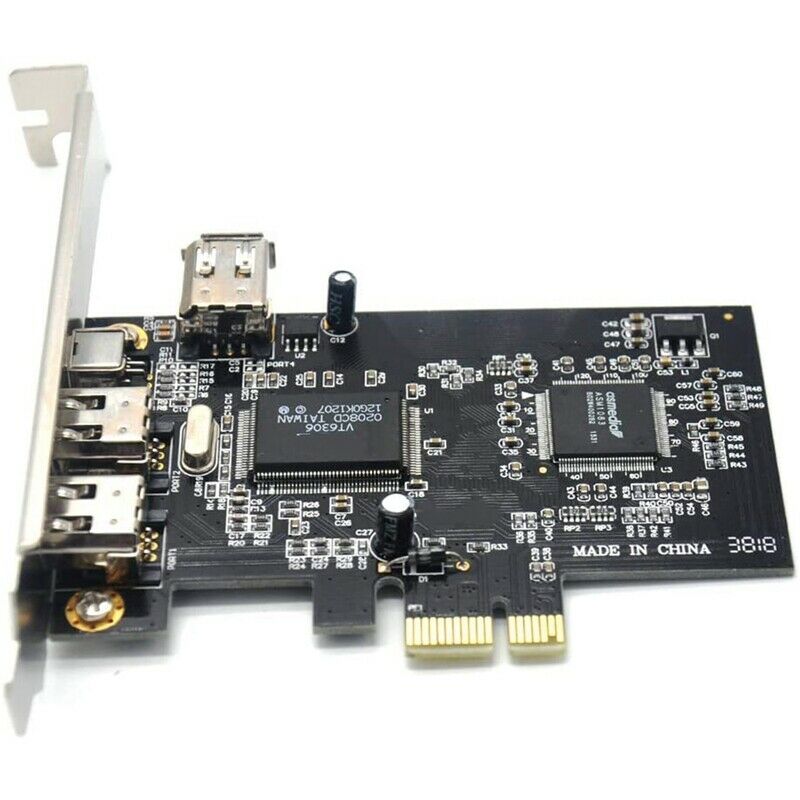 PCIe 3 Ports 1394A Firewire Expansion Card, PCI Express 1X to IEEE 1394 AdapS2C4