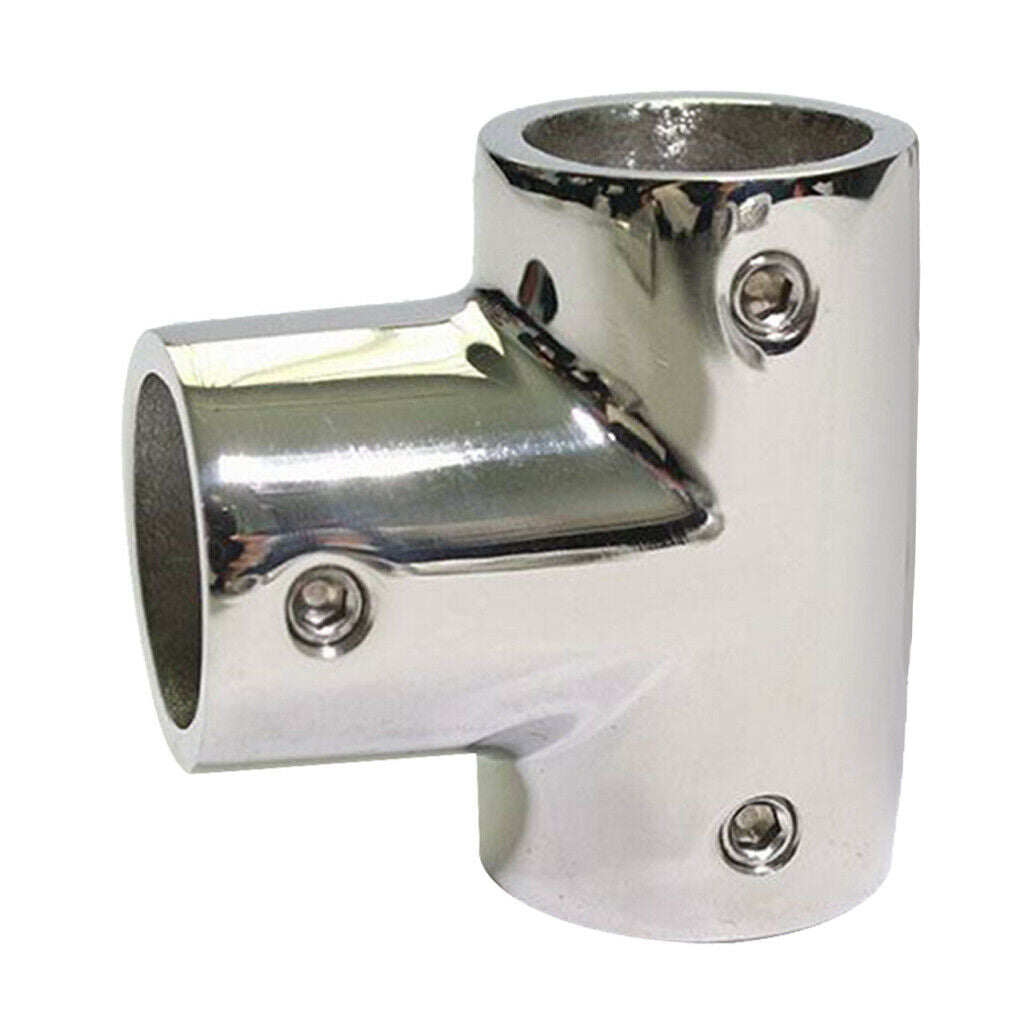 22mm 7/8" 316 Stainless Boat Yacht Railing Handrail Pipe Tube Fitting Connector