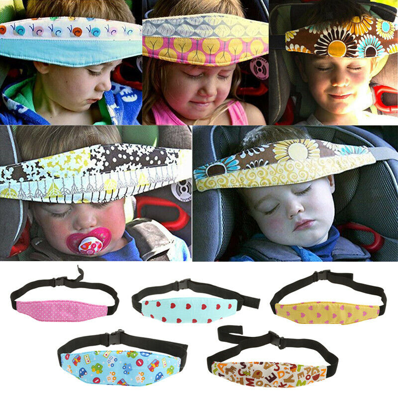 Adjustable Baby Kids Head Support Holder Belt Safety Car Seat Sleep Nap Aid