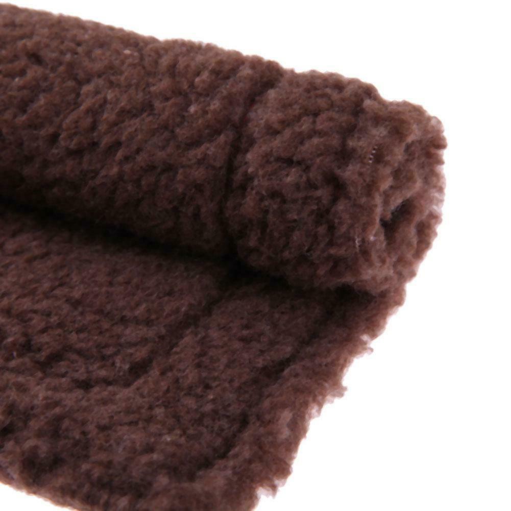 Plush Pet Hamster Cushion Mat Squirrel Blanket Guinea Pig Bed (Dark Brown)
