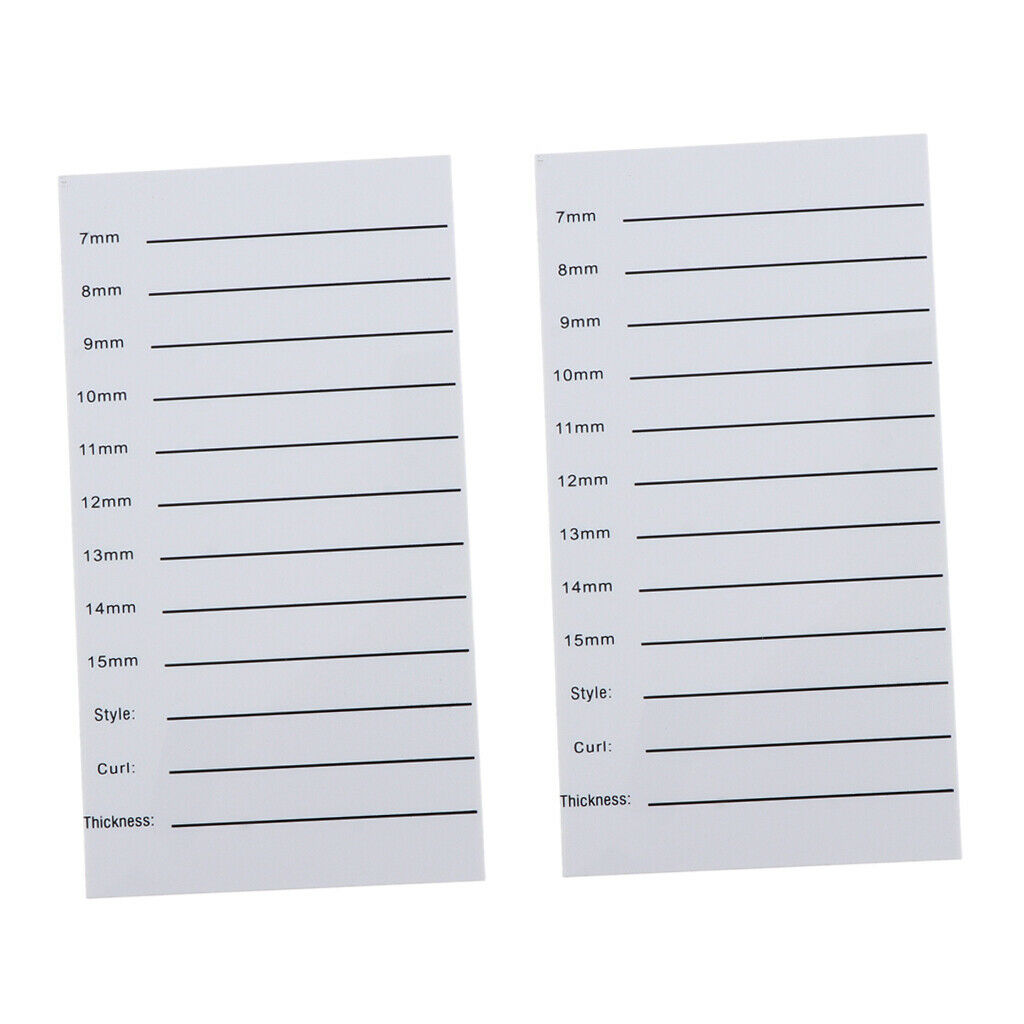 2x Plastic Eyelash Extension Tray Glue Pallet Holder Lash Plate Stand Board