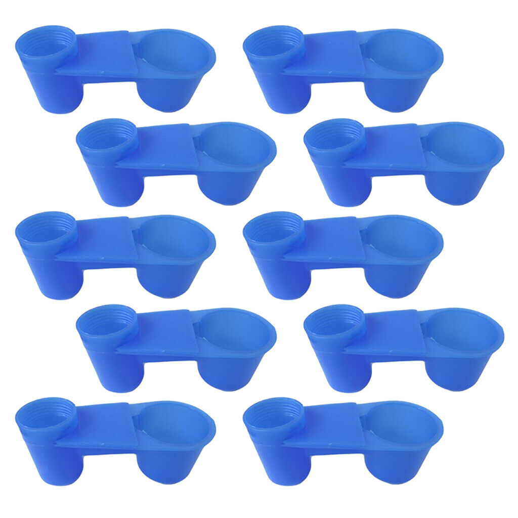 10x Bird Drinker Feeder Cups Parrot Feeder Drinking Bowl Bird Water Drinker