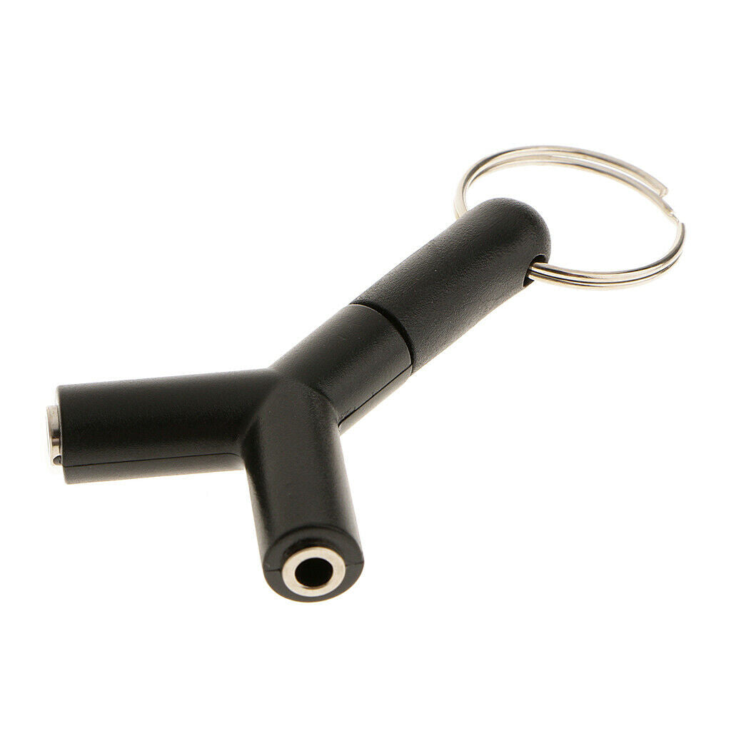 1 Piece 3.5mm Jack 2 Port Audio Adapter + 3.5mm Male to USB Male Adapter Cable