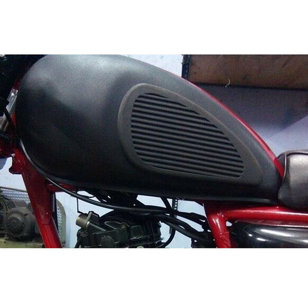 (Black) Motorcycle Fuel Tank Side Gas Knee Grip Protector