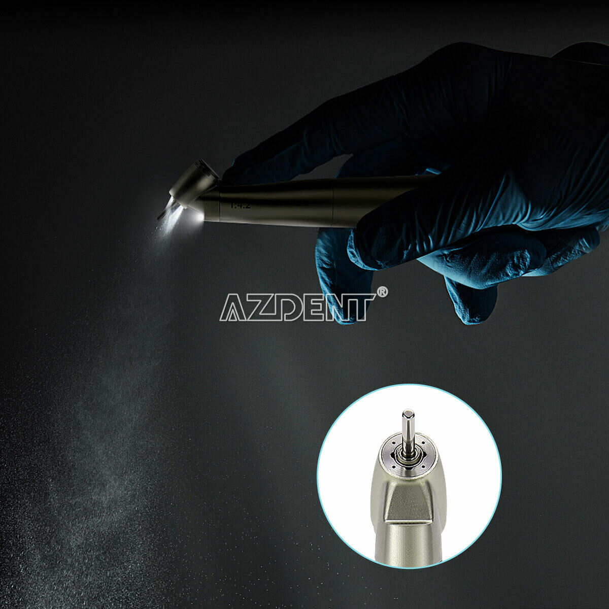 45 Degree Dental Contra Angle with led light surgical handpiece 1:4.2 Increasing