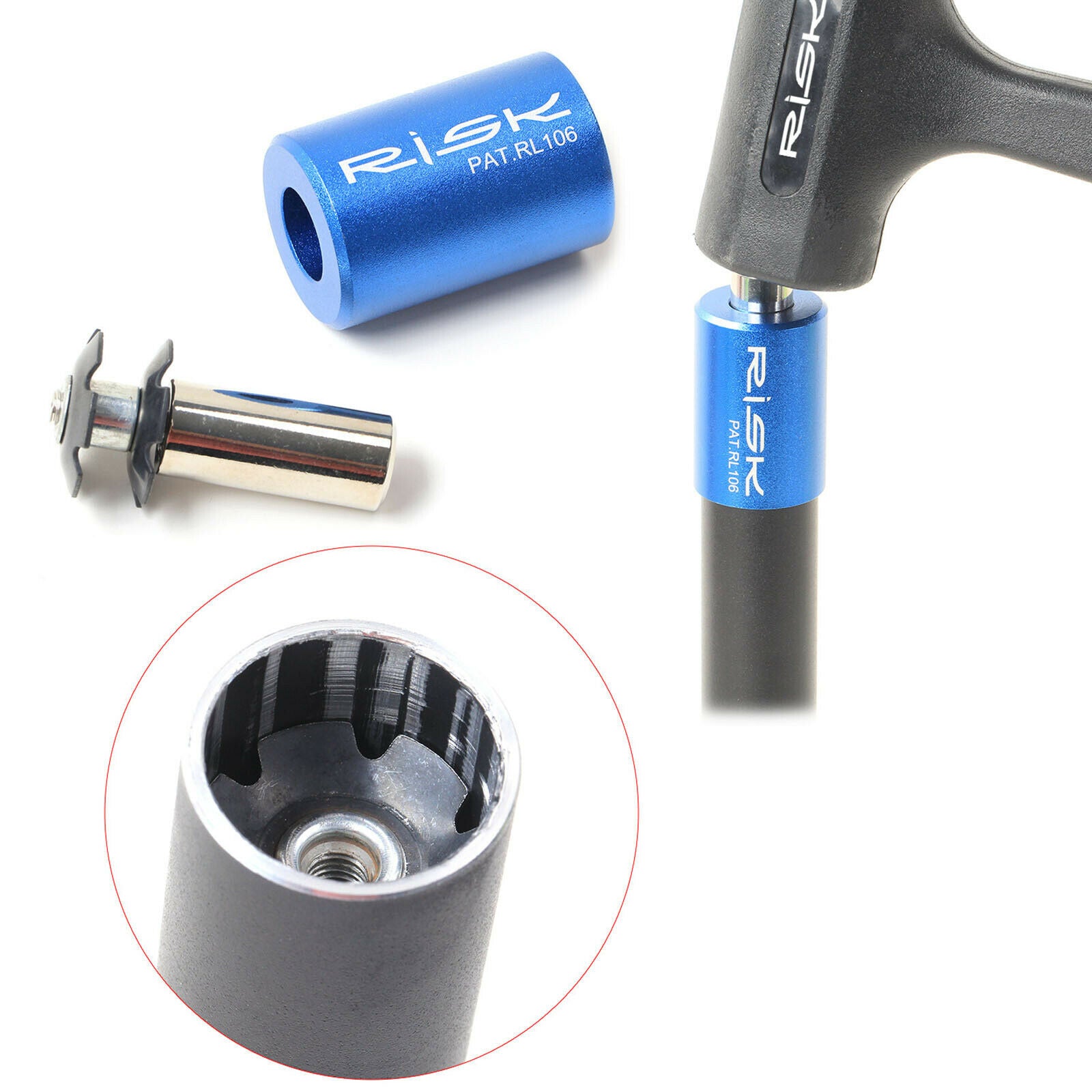 Bike Headset Driver Star Nut Threadless 28.6mm Installer Cycling Accessories