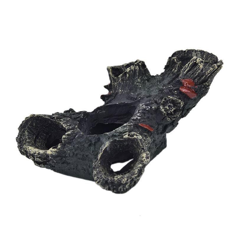 Aquarium 12cm Log Tree Hide Hiding Cave Fish Tank Decoration Ornament Best 3 SJ