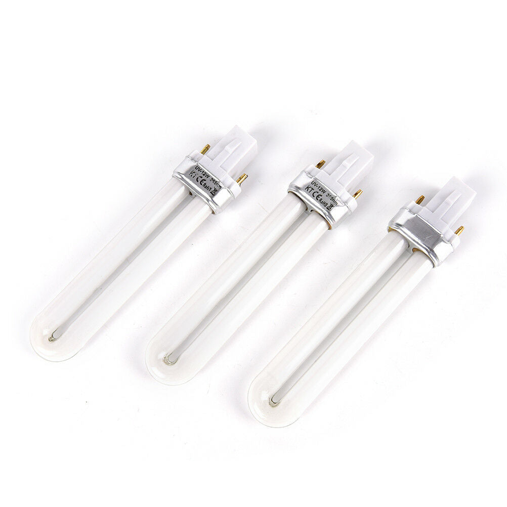 12W UV Nail Art Lamp Tube Light Bulbs Gel Dryer Replacement Curing Make U.l8