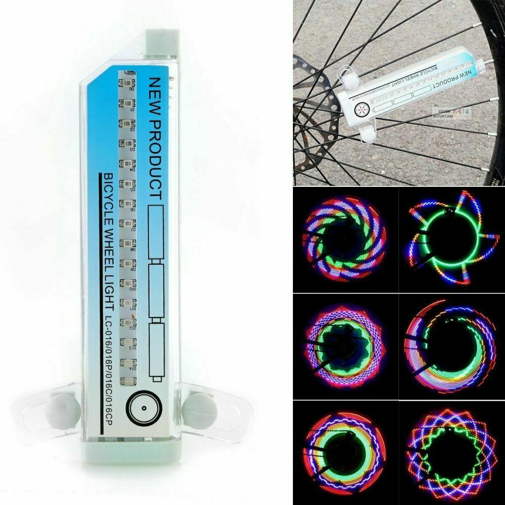 32LED Colorful Bike Bicycle Cycling Wheel Spoke Tyre Light Bright LED Flash Lamp
