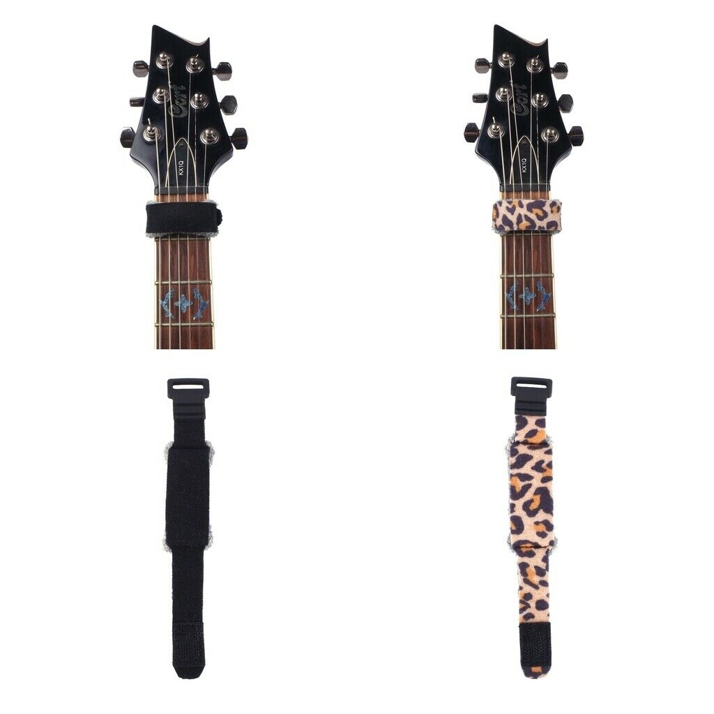 2 Pieces Pro Electric Guitar String Muter Adjustable Parts Accessories