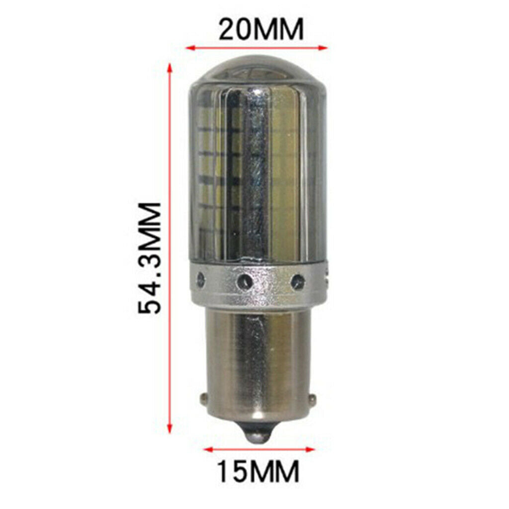 1156 / BAU15S 144SMD LED brake lights double pack Brilliant Amber 6500K