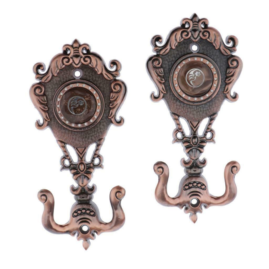 2x Luxury Curtain Tieback Hooks European Style Drapery Holder Hanger Copper