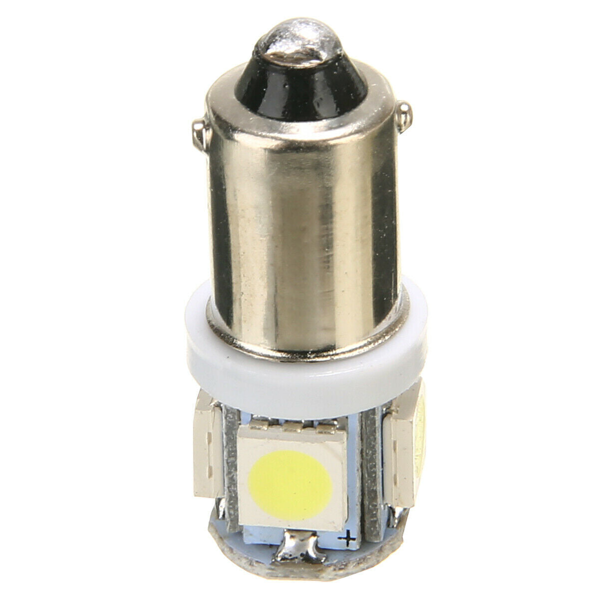 10Pcs T11 BA9S T4W 5 SMD 5050 White LED Turn Signal Bulbs Front Lamp Replacement