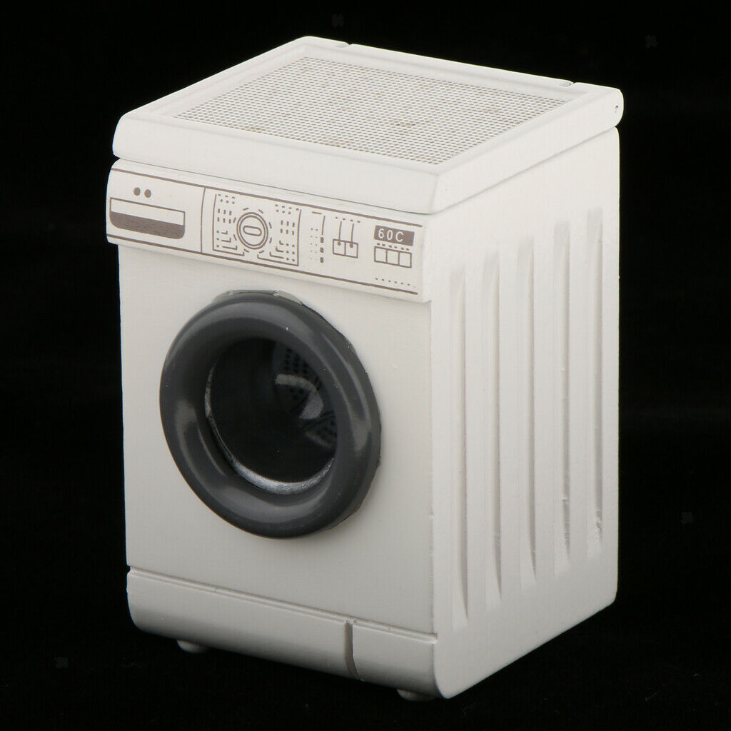 1:12 Simulation Washing Machine & Ceramic Bathroom Set Furniture Supplies