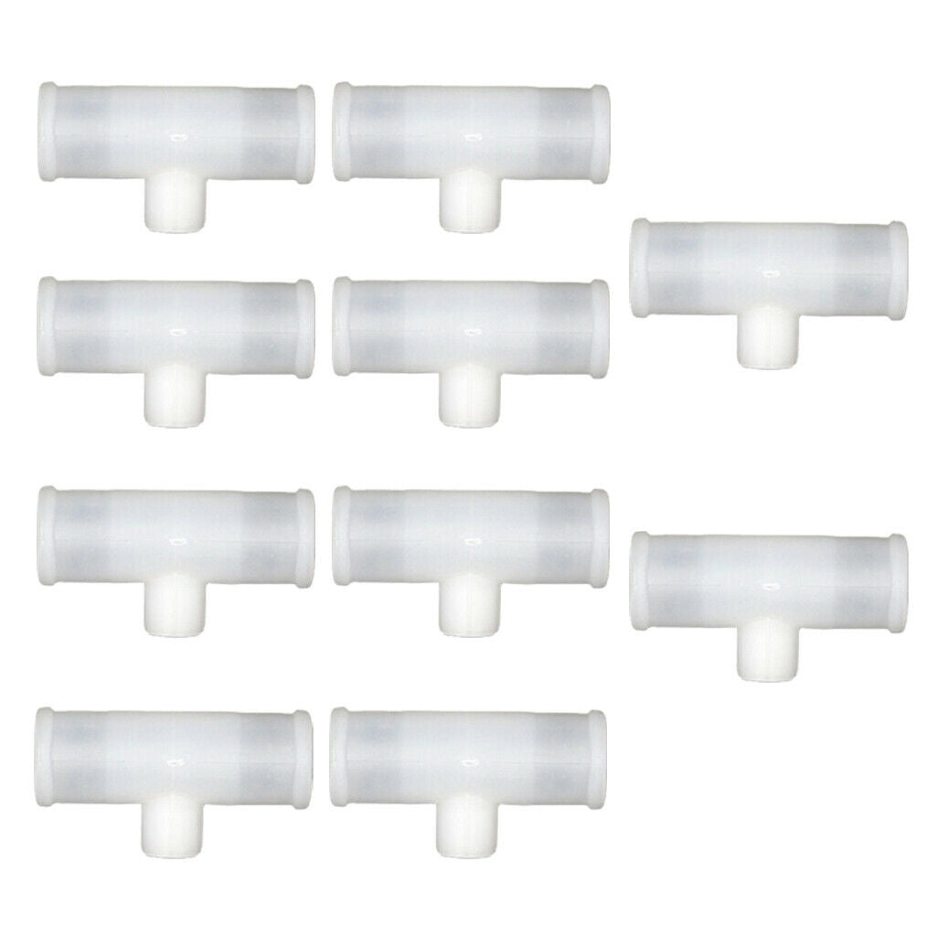 10pcs 3/4inch Tee Fittings Tubes Replacement for Automatic Poultry Waterer