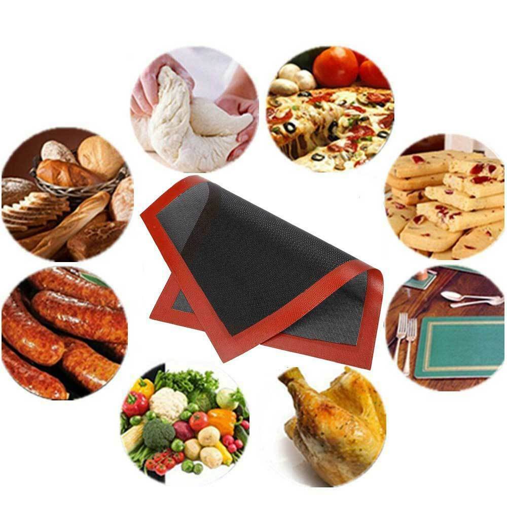 Non-Stick Silicone Baking Mats Tray Pan Sheet Reusable Mat Griddle Liners