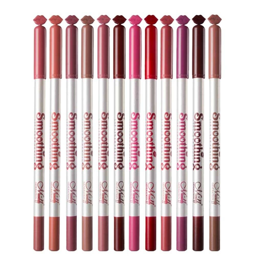 12PCs Lip Liner Pencil Waterproof Smooth Matte and Longlasting Lipliner Pen