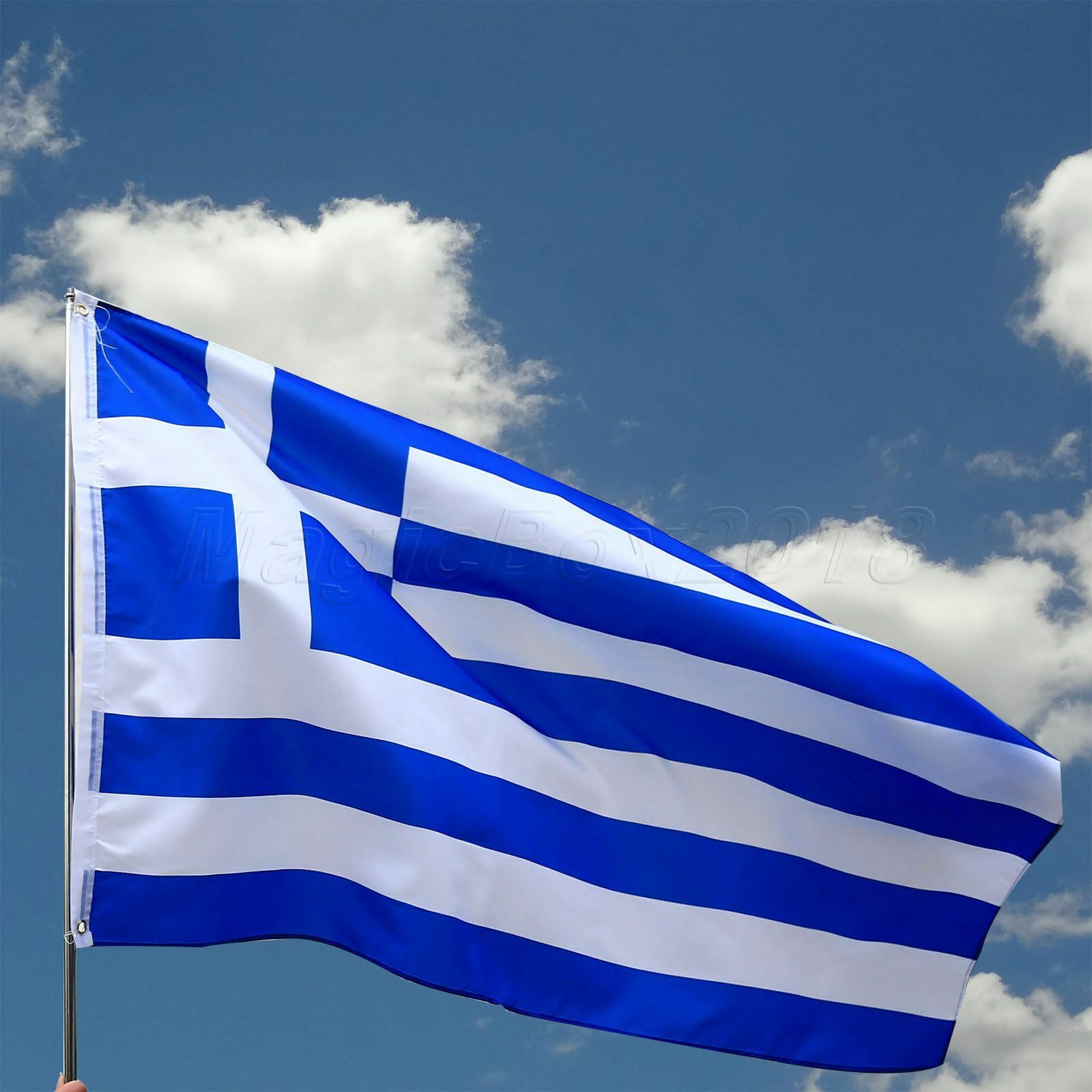 5' x 3' Large Greece Flag Greek National Flags Europe Banner ΣΗΜΑΊΑ ΤΗΣ ΕΛΛΆΔΑΣ