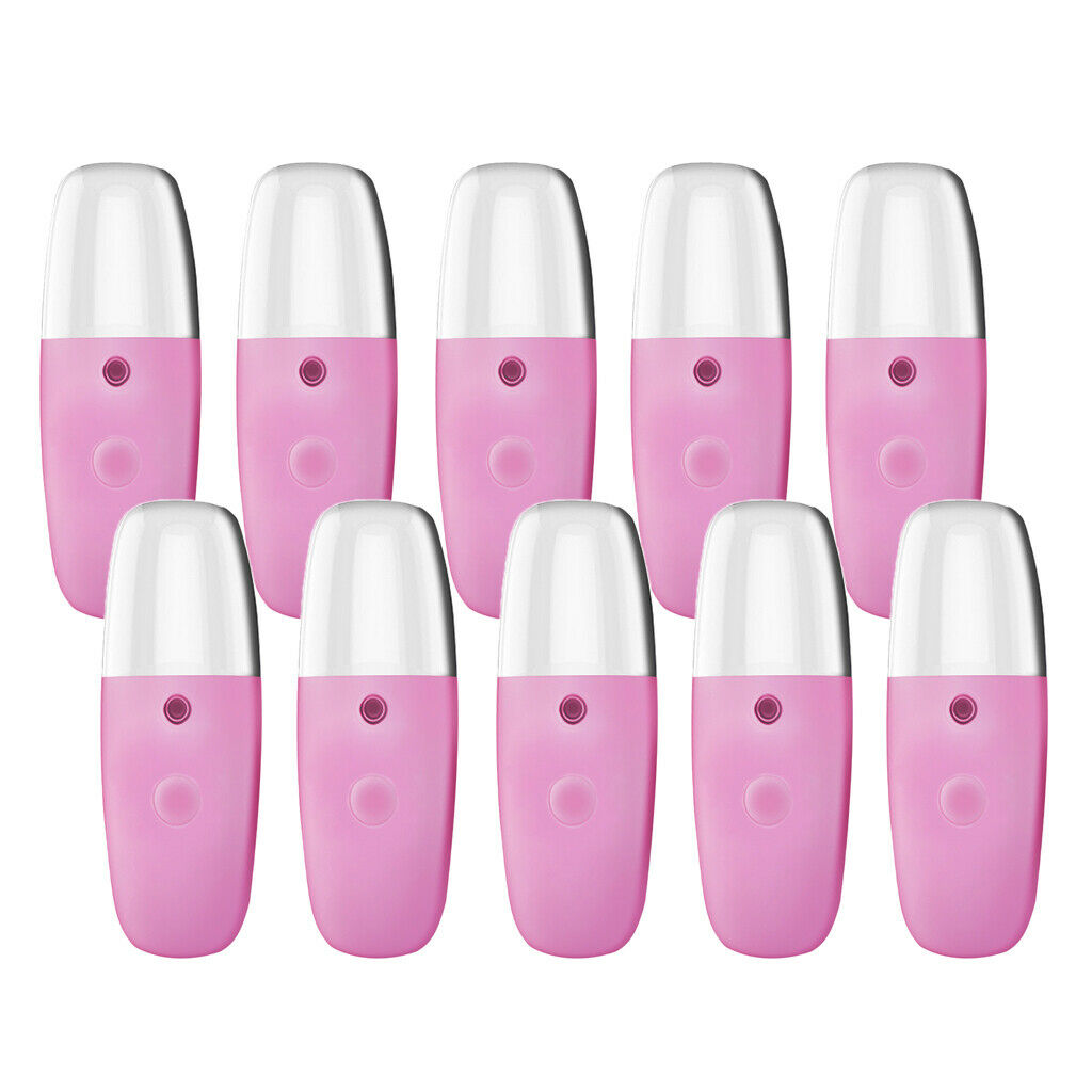 10x Water Facial Mister 1oz Makeup Skincare Hydrating Nano Face Sprayer Pink